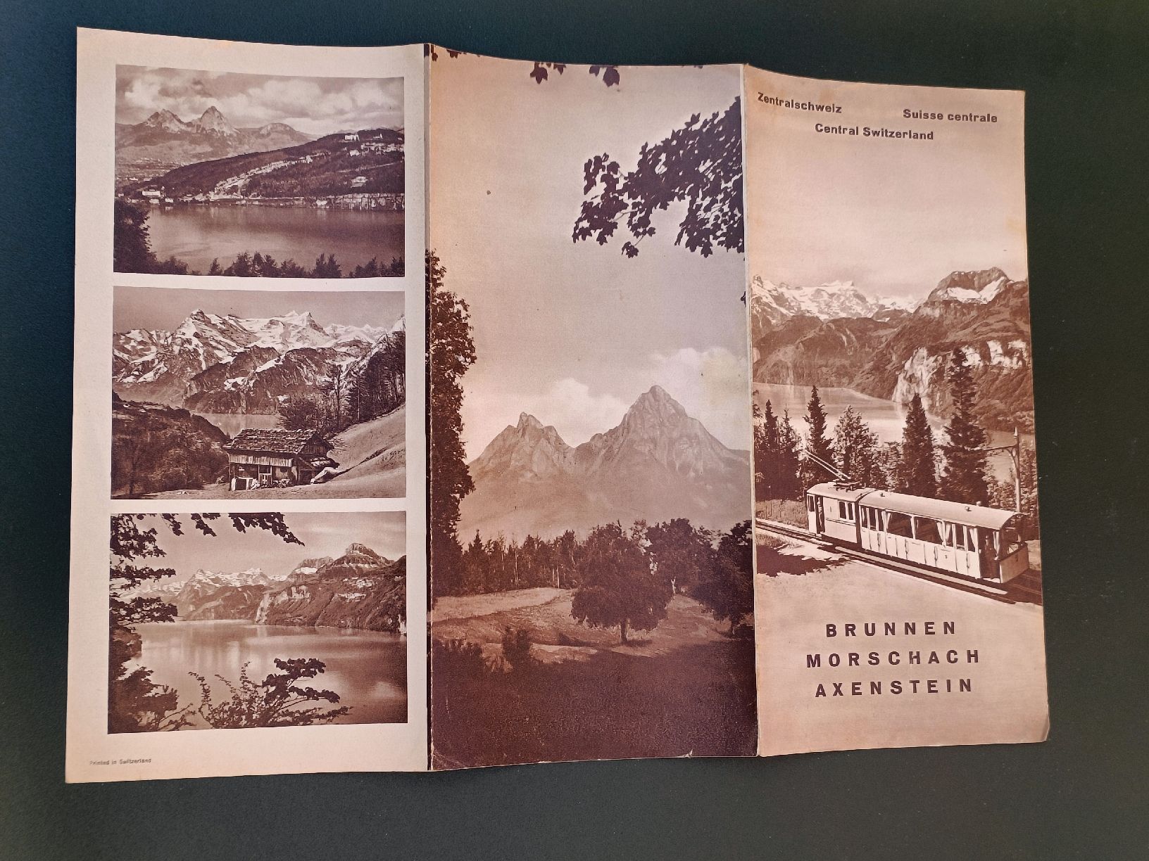 Documenti: Alter Prospekt / Brunnen - Morschach - Axenstein ca. 1930 – Usato da Brugg AG venduto da Ente015 2