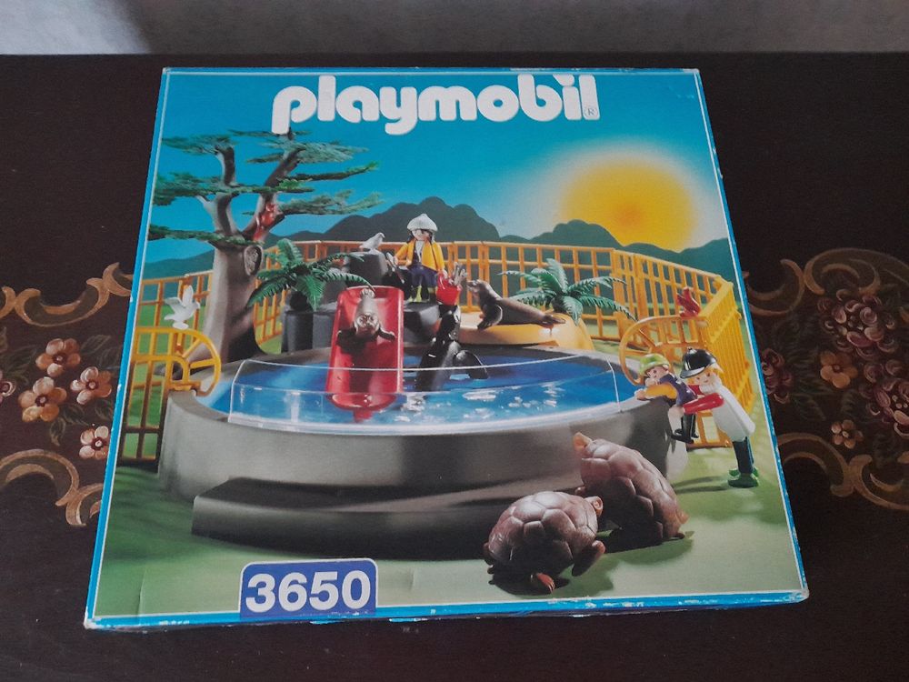 Pièce Playmobil Zoo - Contour De Piscine Aquarium 3650 - Référence O2111 - Occasion
