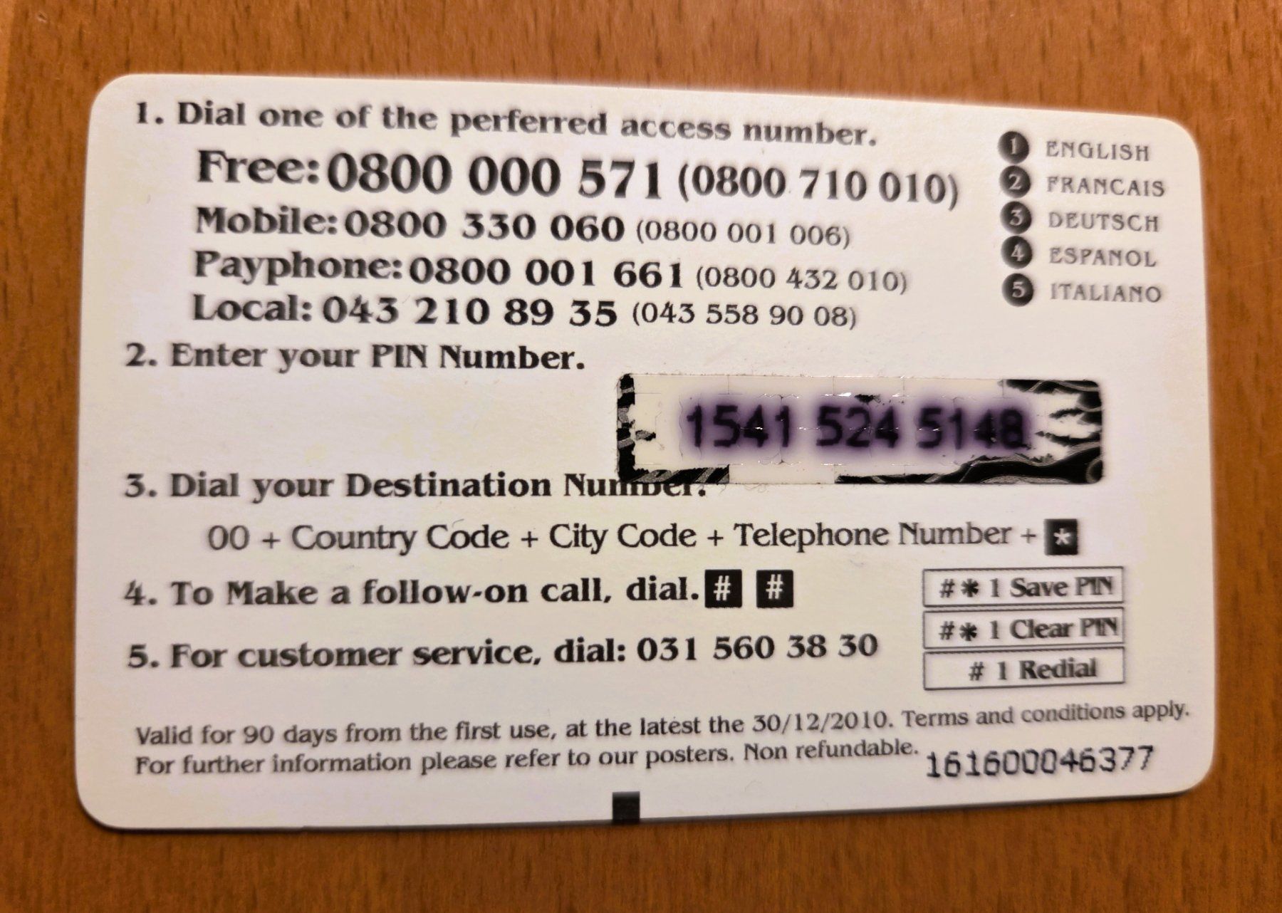 Schede telefoniche: PREPAID - SCHWEIZ – Usato da Brüttisellen venduto da Nighttrain 1