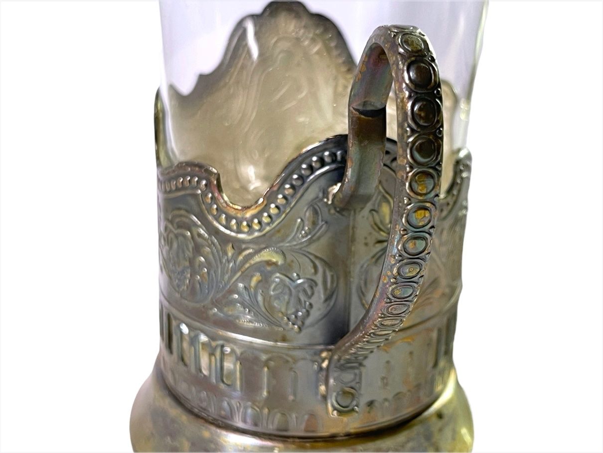 Tazze: Vintage Sowjetunion Raumfahrtprogramm Teeglas versilbert – Usato da Luzern venduto da woti-shop 5