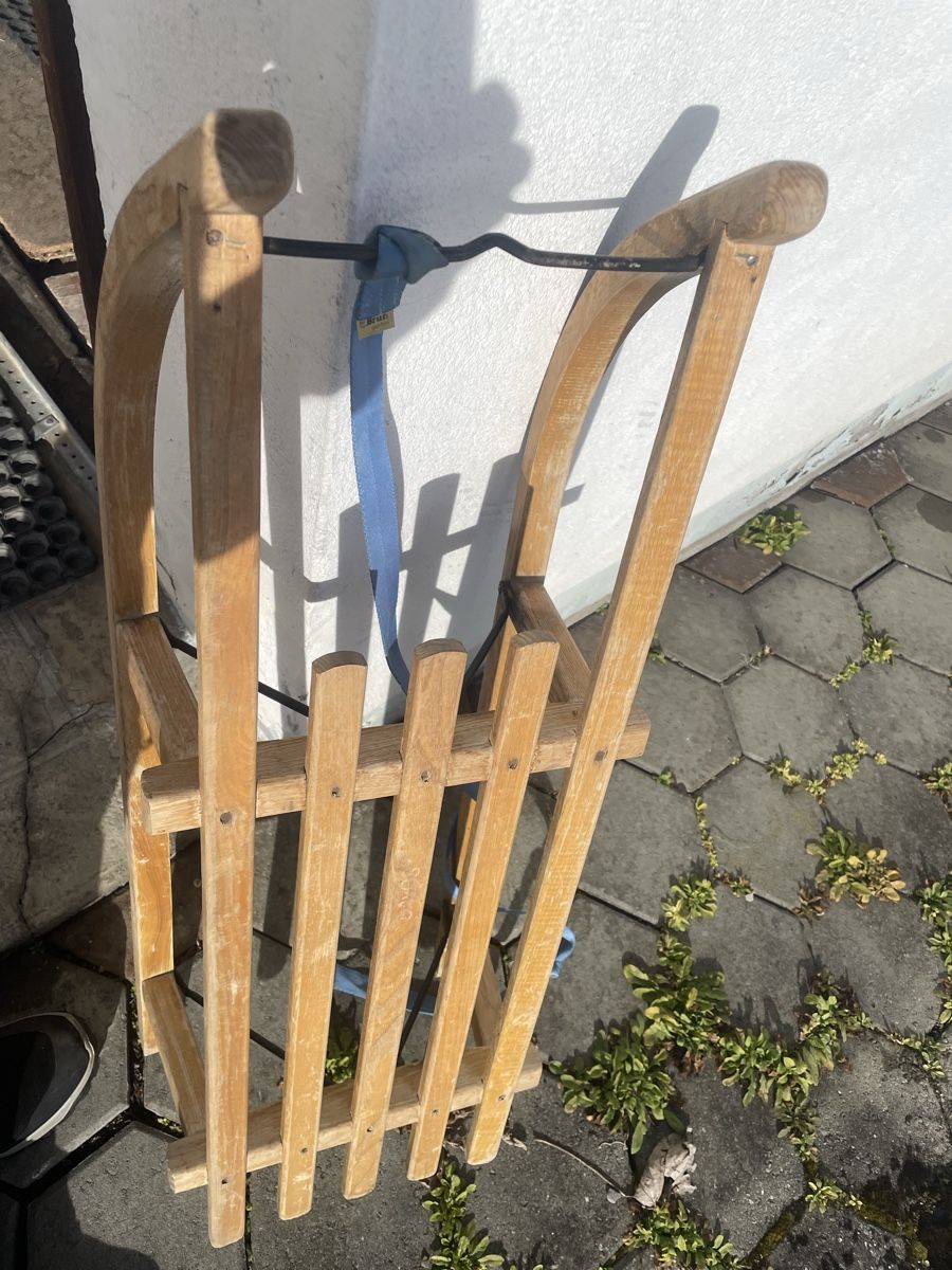 Davos Slitta: Davoser-Holzschlitten ,90 cm – Usato da Matten(St.Stephan) venduto da hjkl000