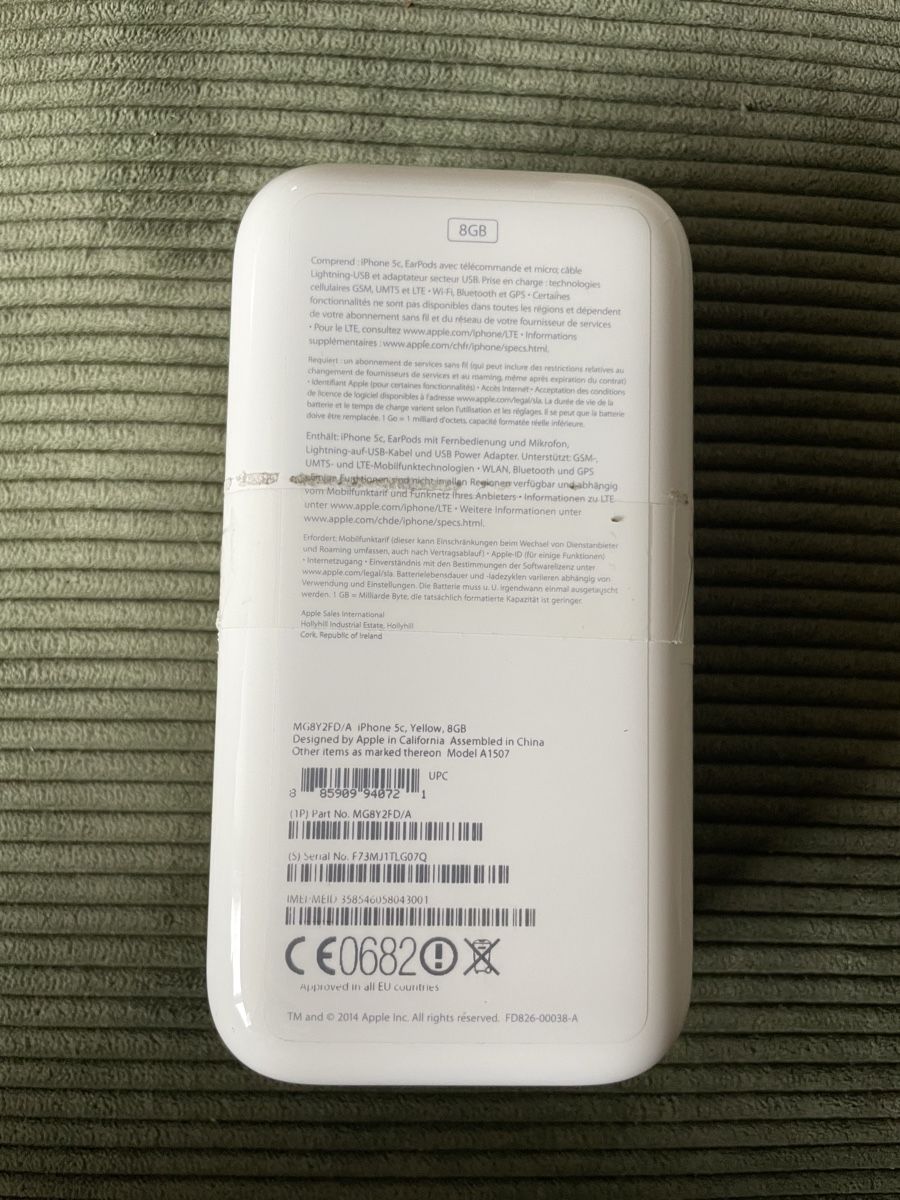 Apple Portables: Iphone 5c Yellow mit Originalverpackung – Défectueux à Niederdorf par ciritungol 9