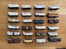 Modelleisenbahn H0 Loks und Wagen gemischter Zustand