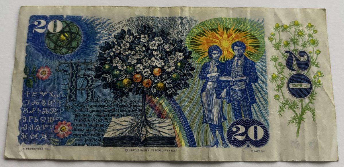 Banconote: 20 Korun Tschechoslowakei 1988 Banknote – Usato da Algetshausen venduto da Carrhard 1