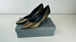 MINELLI Lederpumps Etain Metallic, Spanien - Gr. EU 40/8 cm