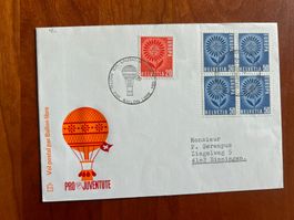 Ballonbrief Lausanne 1964 Pro Juventute  (P851)