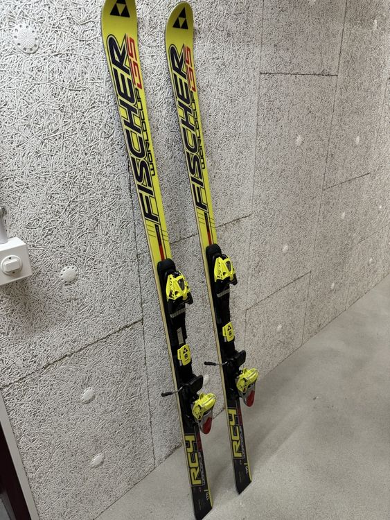 Ski Fischer WC RC Piste 185 Cm Avec Fixations Fischer 13 - Ex Skis De Location - Occasion