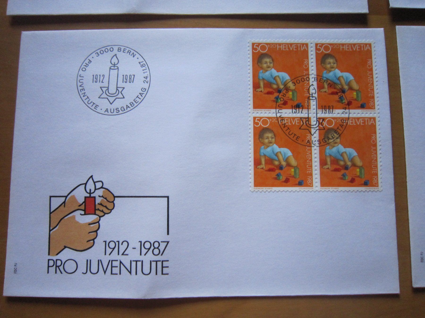 Tutti i francobolli: PJ 1987 FDC Serie ud 4er – Usato da Gordola venduto da Polentaefung 4