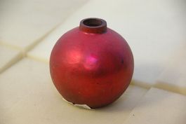 Indeko rote Vase, rund 8cm