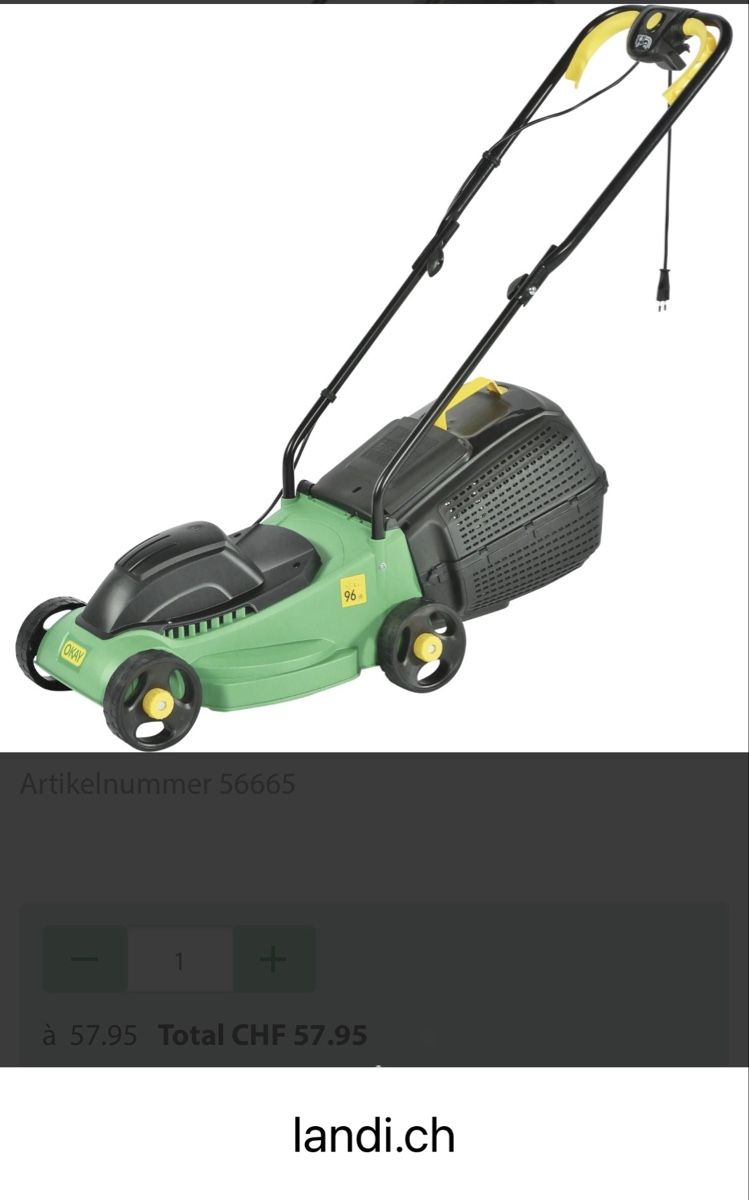 Ecovacs Tagliaerba: Rasenmäher Okey Elektrisch – Usato da Schötz venduto da Bintje20 2