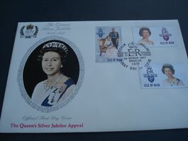 FDC Isle of Man 1977, The Queens Silver Jubilee