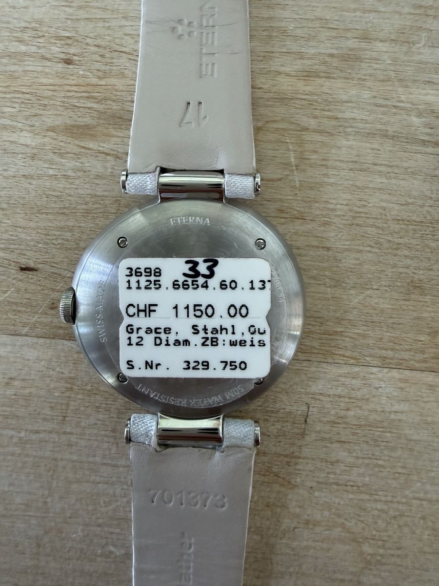 Eterna Orologi: Eterna Grace Quarz Armbanduhr NEU – Nuovo e nell'imballaggio originale da Schaffhausen venduto da oscarstahelag 1
