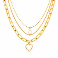 Kette, 18K vergoldeter Edelstahl (Nr. 92982)