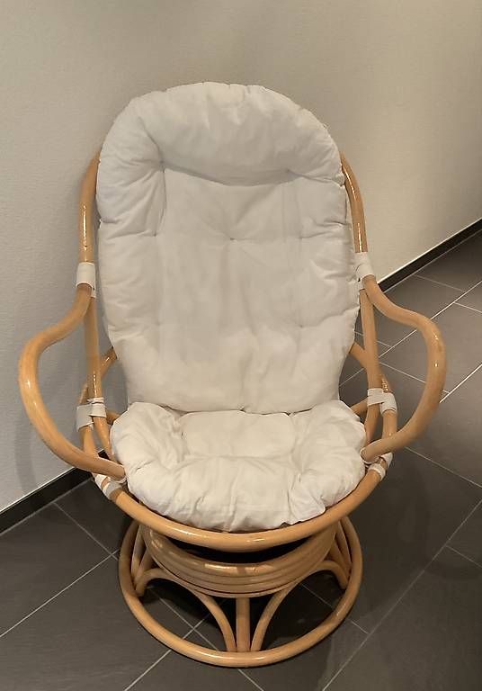 Sessel: Rattan Drehsessel – Gebraucht aus Elsau von Sauserli 1