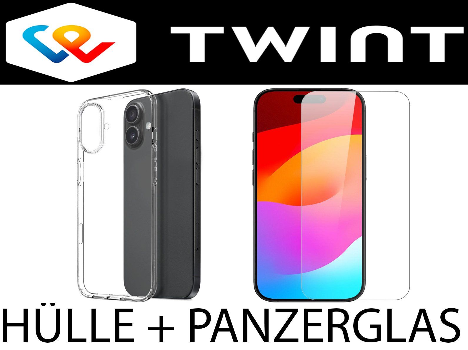 Cover & Protezioni schermo: iPhone 17 Hülle Etui + Panzerglas CLEAR Case Cover Glas – Nuovo e nell'imballaggio originale da Volketswil venduto da coverandmore