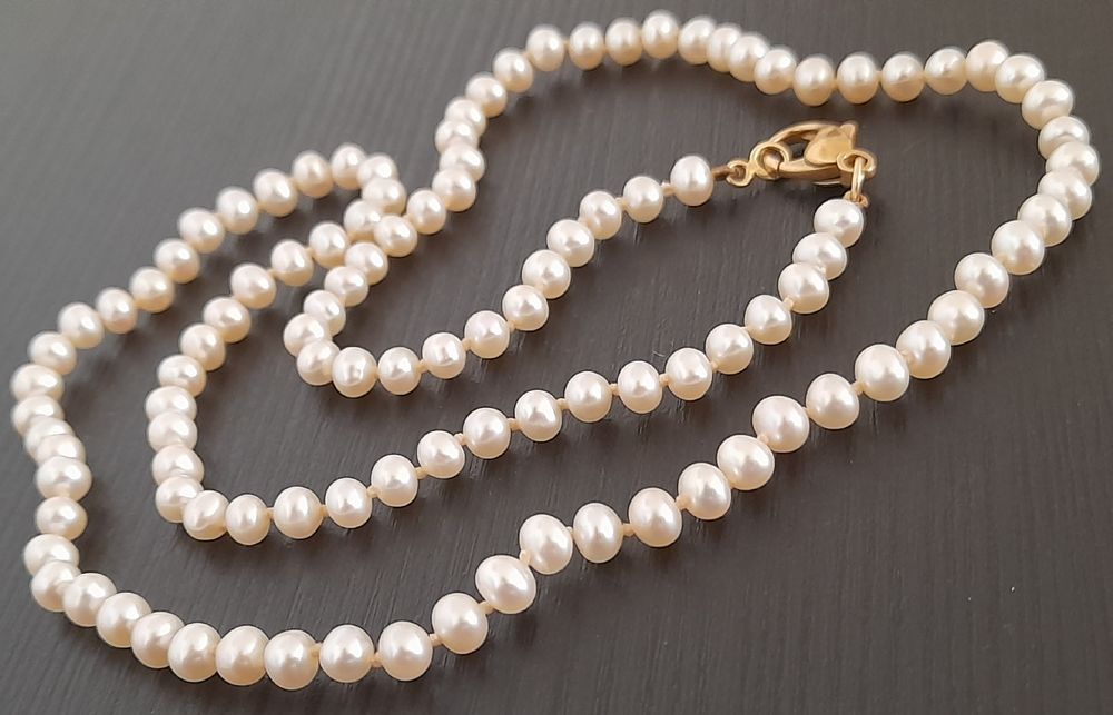 Collier 1950 perles de culture et fermoir en or