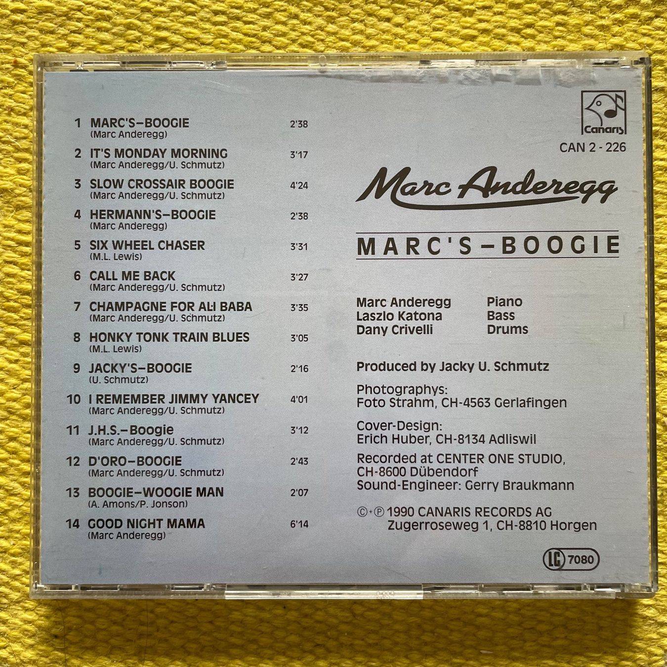 CD: MARC ANDEREGG-MARC‘S BOOGIE – Usato da Rorschacherberg venduto da CD-Roli 1
