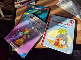 3 Bücher zum Lesen lernen. U.a. Leserabe