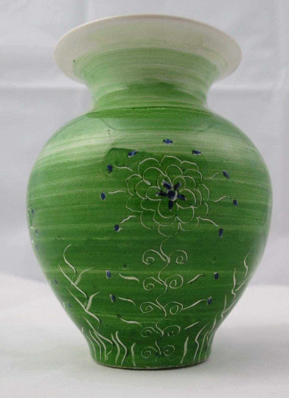 Vasi & Recipienti: Grüne Keramik Vase, handbemalt – Usato da Zürich venduto da 1.Simon 8
