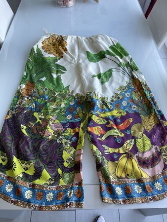 Pantalon en soie légère Alémais longueur 3/4