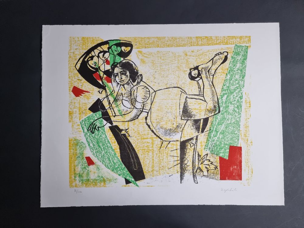 MAX HEGETSCHWEILER LITHOGRAPHIE SIGNIERT NUMMERIERT 2