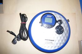 MP3 CD-Player Microspot blau gebraucht funktionstüchtig