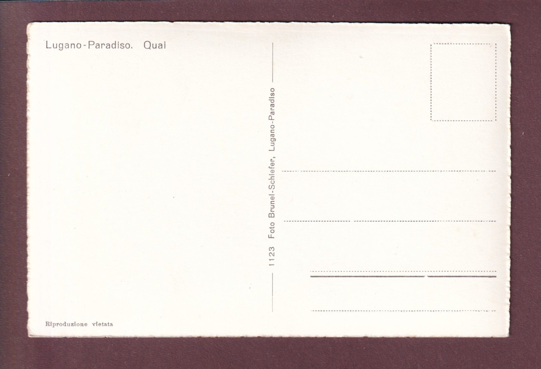 Cartoline postali: LUGANO - Paradiso - Quai – Usato da Pully venduto da nicecards 1