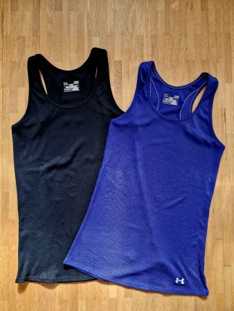 Under Armour HeatGear Sporttops / Tanktops, Gr. L – 2er-Set