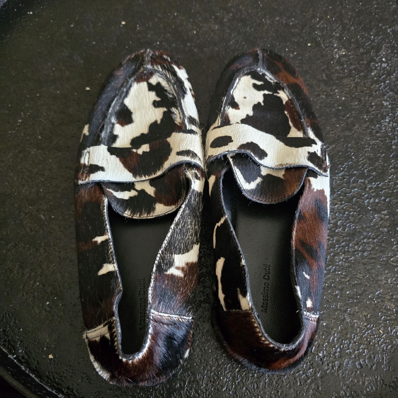 Massimo Dutti Damenschuhe: Massimo Dutti Loafer Kuhfell Muster Grösse 40 – Gebraucht aus Genève von pki_p8bz
