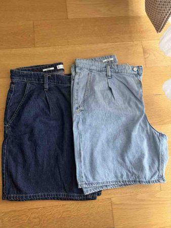 MNG Marina Denim Shorts Blue, Size 40, Like New