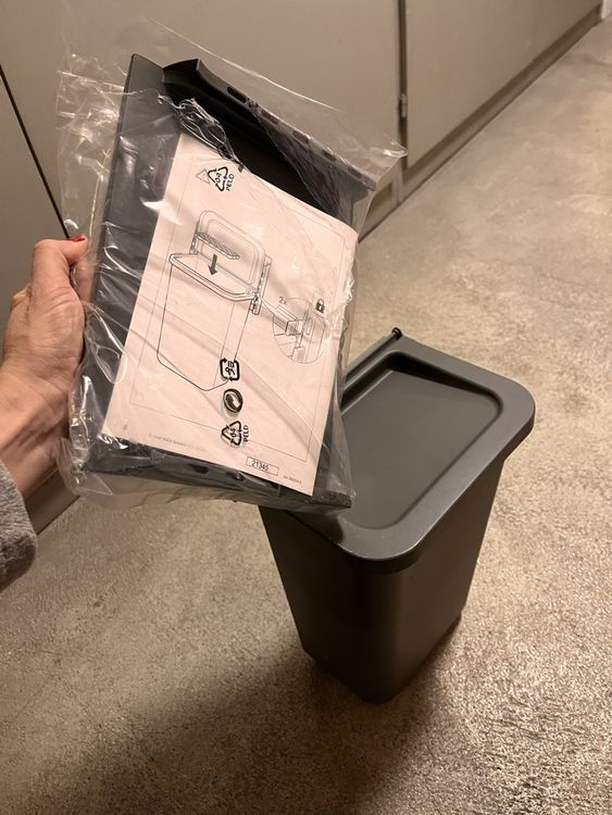 Abfall Behälter mit Deckel 10L