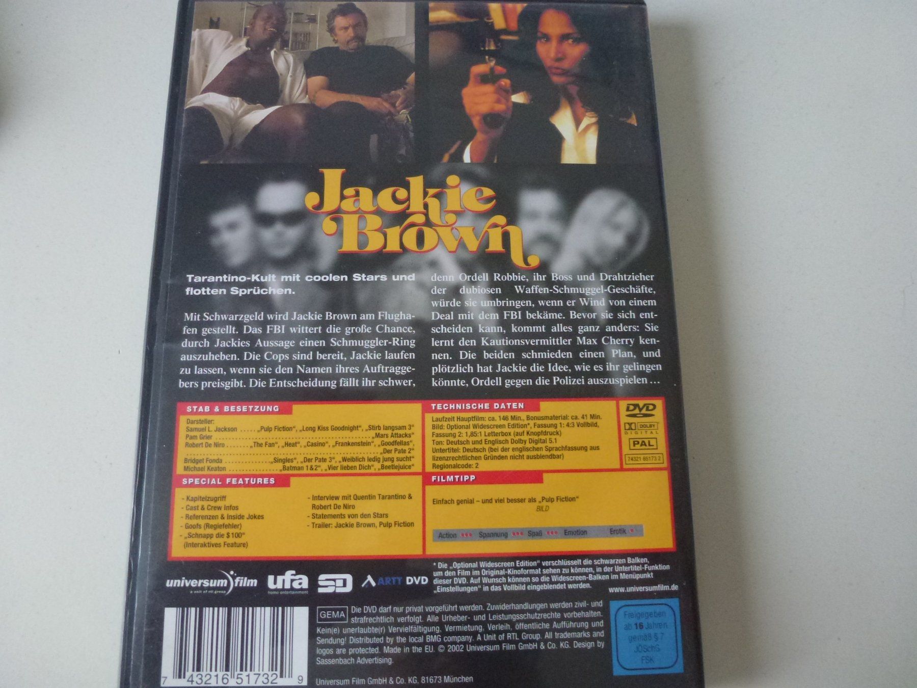 Tutti i DVDs: Jackie Brown (DVD) – Nuovo (secondo la descrizione) da Bern venduto da Frebo 1