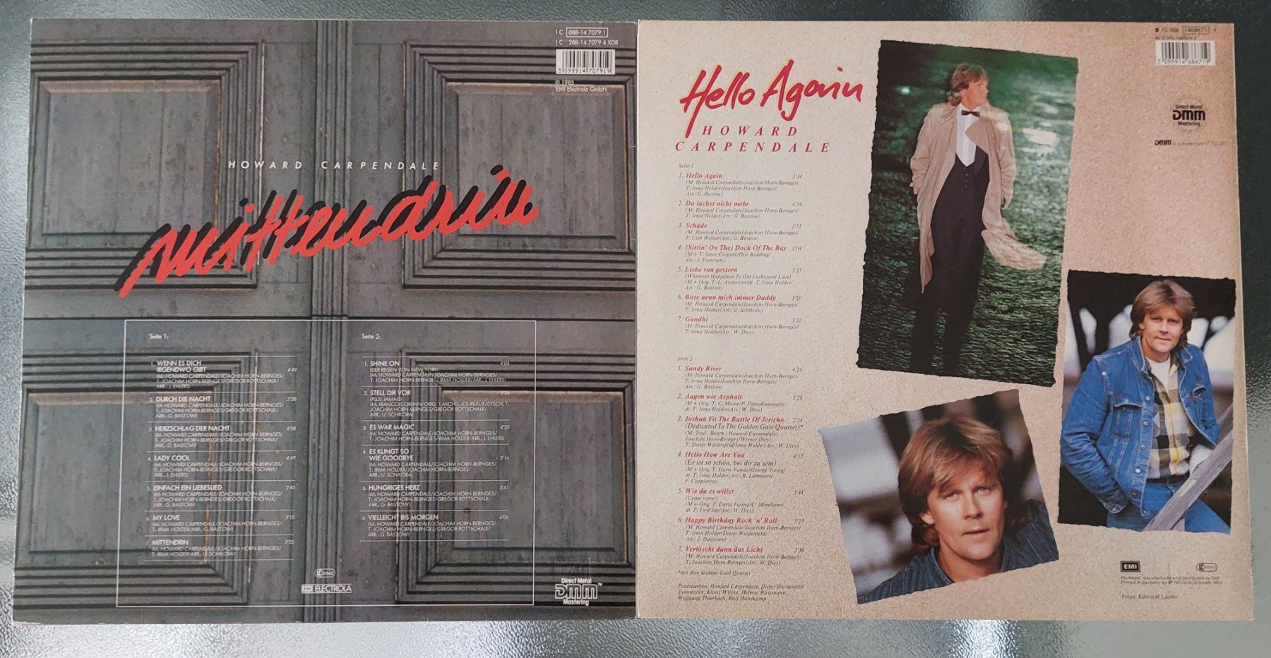 Schallplatten: 2 LP's - Howard Carpendale - Mittendrin & Hello Again - 80er – Gebraucht aus Rotkreuz von JustForSale 3
