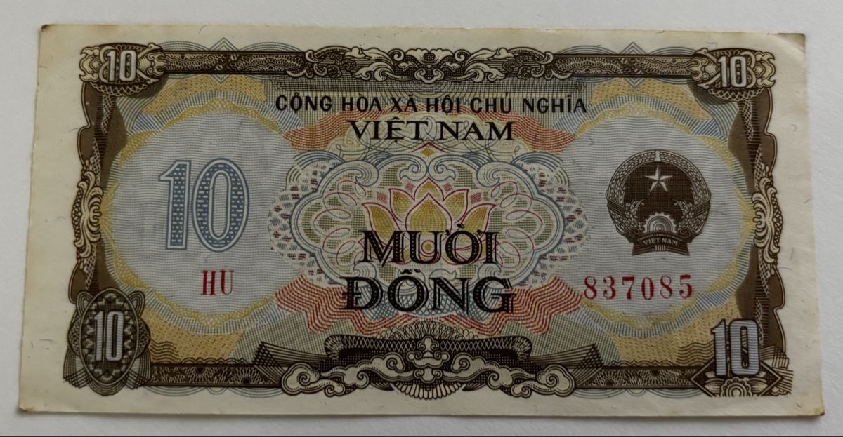 Banconote: Vietnam 10 Dong 1980 – Usato da Algetshausen venduto da Carrhard