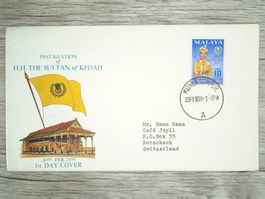 TR84 Enveloppe + Timbre Malaisie 1959