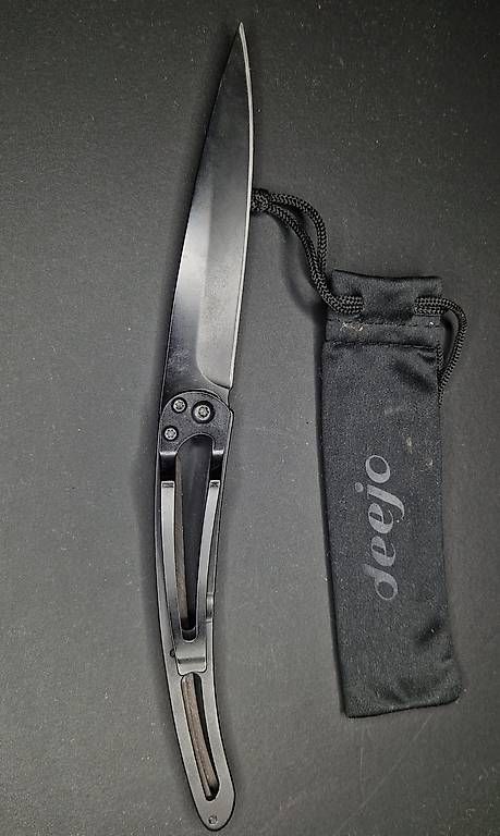 Deejo Couteaux de poche: Messer Deejo 37g Ebenholz Café Racer – Neuf (Voir description) à Felben-Wellhausen par Vollpfoschta 2