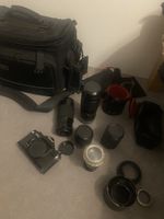 Canon F-1 Vintage Kamera Set mit Objektiven, Tokina, Zubehör