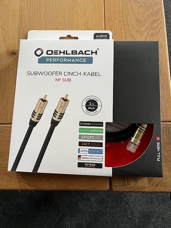 Câbles: Cable Subwoofer 1m – Neuf avec emballage d'origine à Monts-de-Corsier par gta_7kkn 1