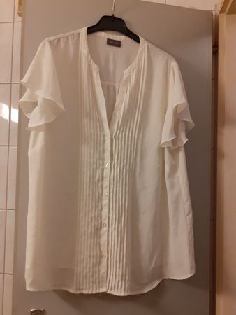Damen Bluse weiss Grösse 50