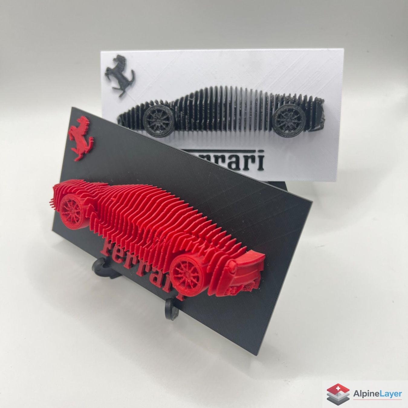 Statuette: LaFerrari Layered Sculpture 3D Printed Red Black – Nuovo (secondo la descrizione) da Losone venduto da AlpineLayer 4