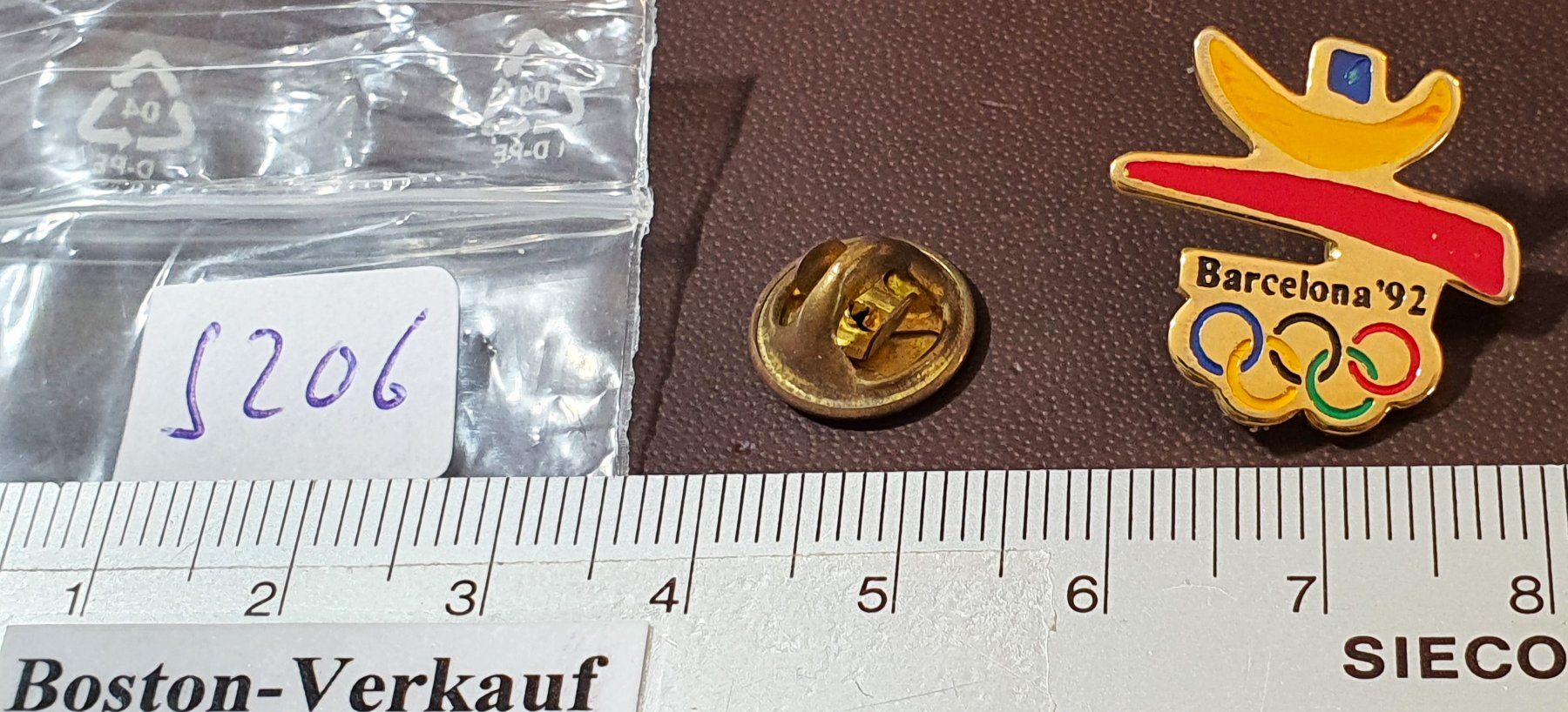 Placchette & Badge: S206 - Pin Olympiade Barcelona 1992 – Usato da Reinach BL venduto da Boston-Verkauf 1