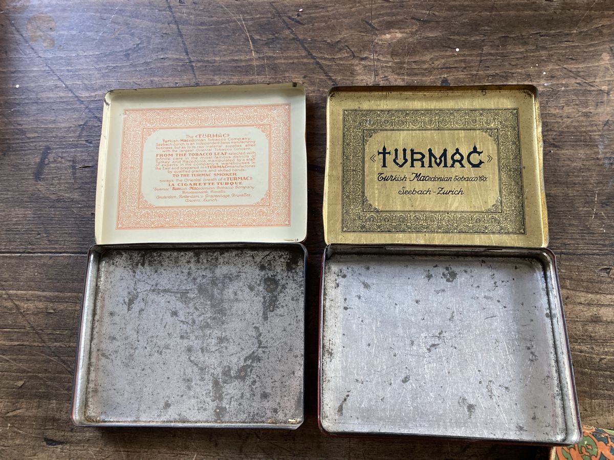 Barattoli: Blechdosen 3 Ex. Turmac orange und vert – Usato da Zürich venduto da Mueschelmau 1