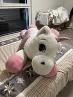 Peluche licorne géante