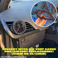 Peugeot 207 Anzeigenhalter Düse (52/60-62mm)