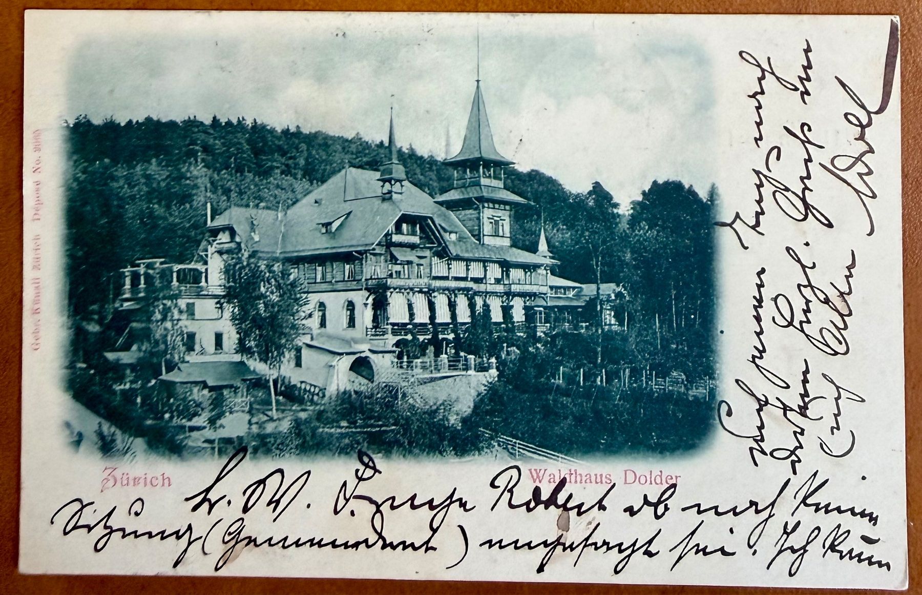 Cartoline postali: Zürich - Waldhaus Dolder 1899 – Usato da Lutry venduto da Ediego
