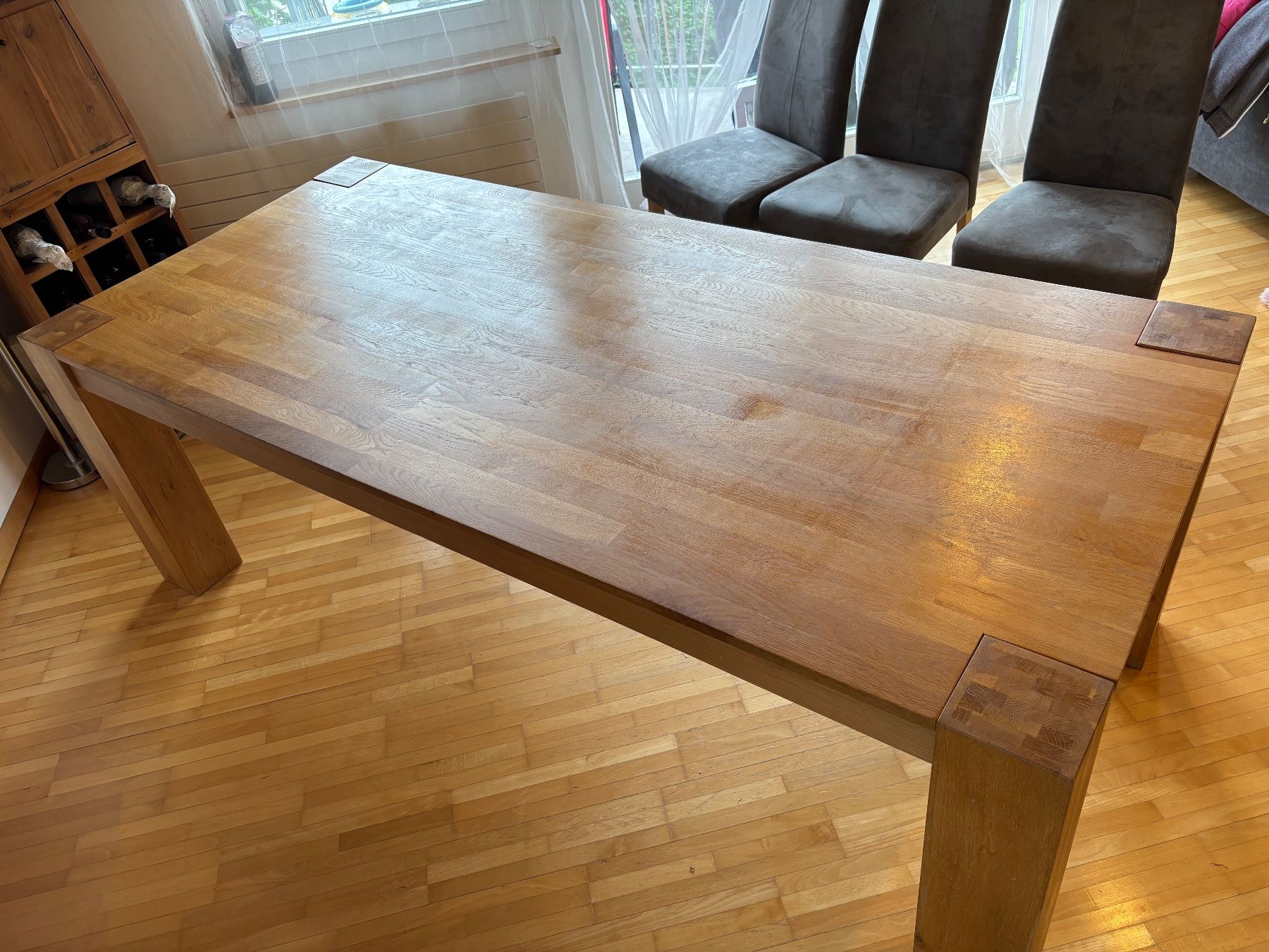 Tavoli: Massiver Holz Esstisch, Eiche, guter Zustand – Usato da Fischenthal venduto da Smiker 2