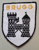 28/ Brugg Brücke Badge Wappen Aufnäher St.Gallen Stickerei