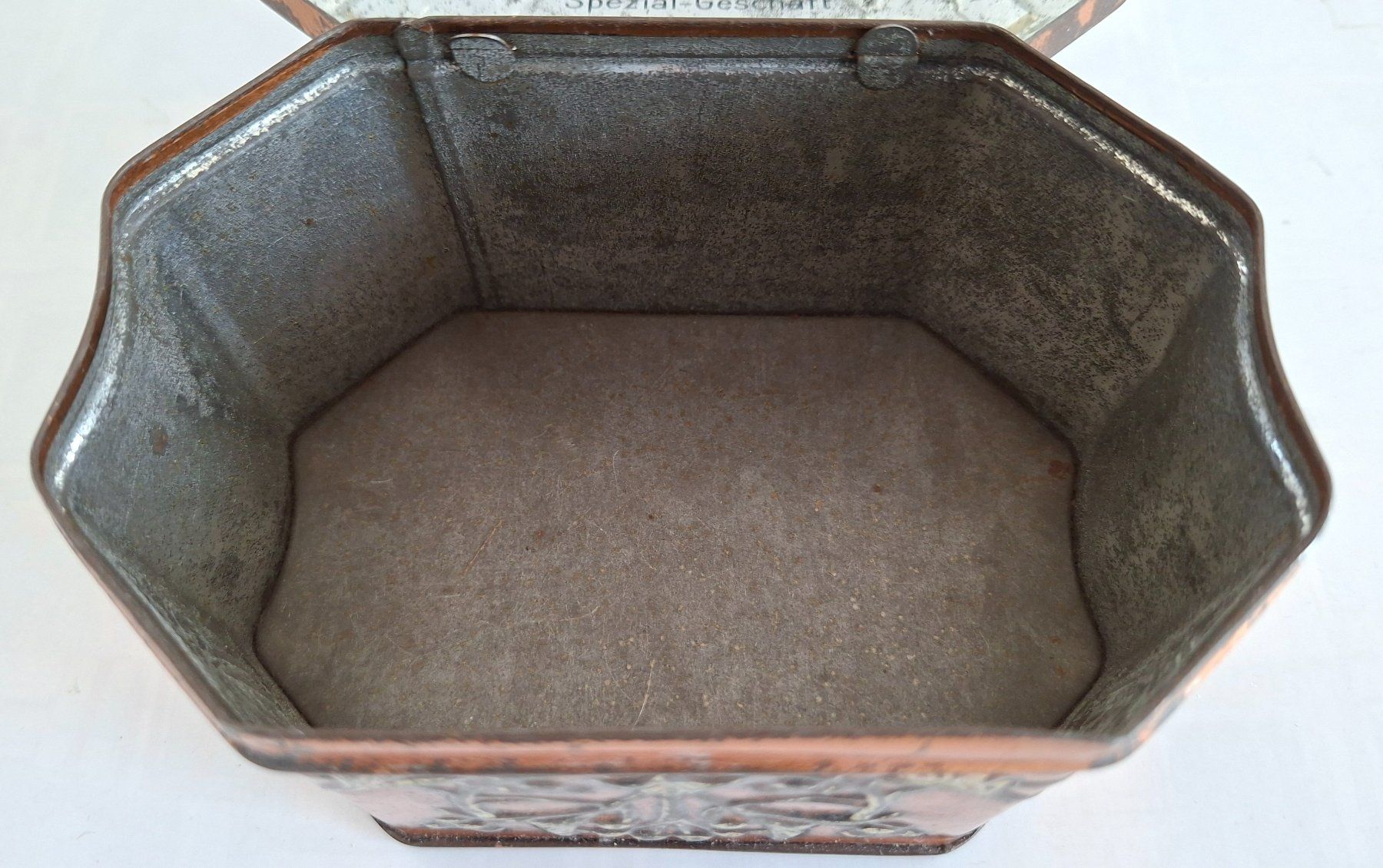 Barattoli: Antike Blechdose Merkur Kaffee Jugendstil – Usato da Opfikon venduto da Diversamente 4
