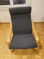 Sessel Poäng IKEA Holzrahmen dunkelgrau gebrauchter Zustand