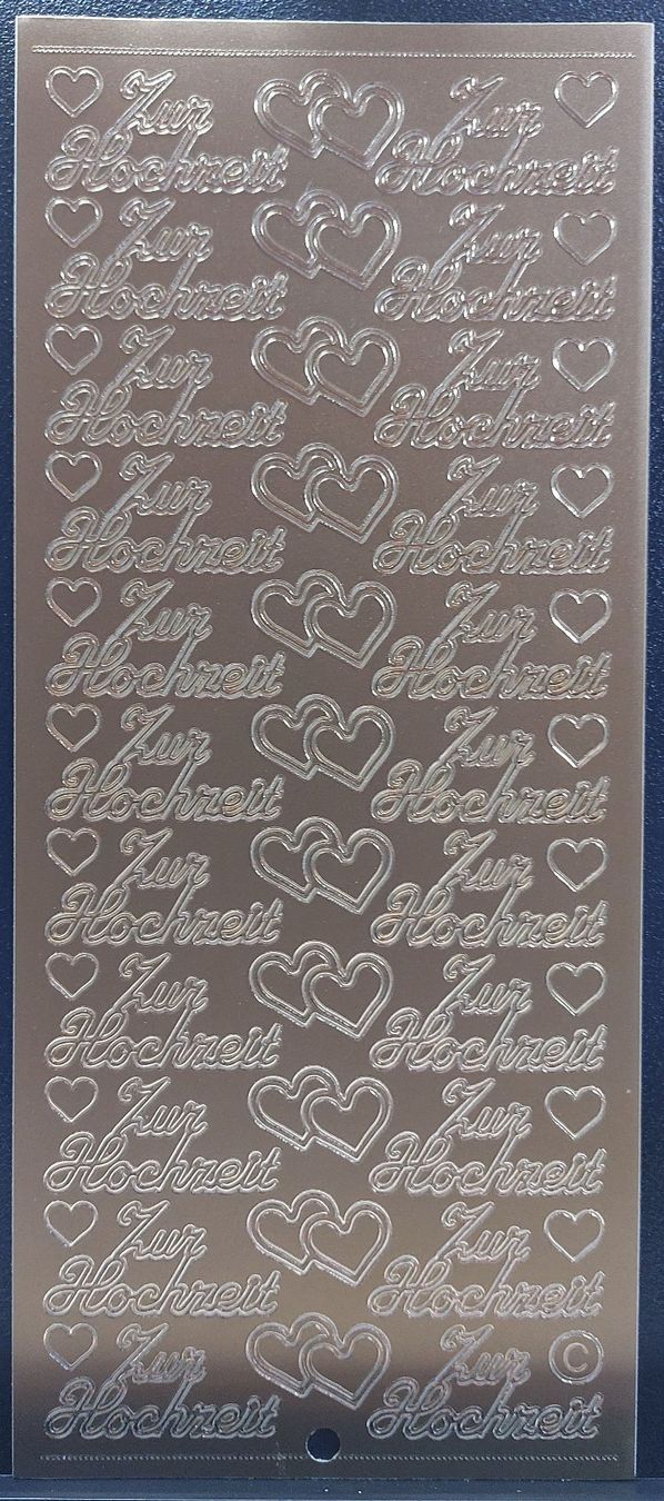 Sticker: Aufkleber "Zur Hochzeit" Gold oder Silber / Neupreis 1.90 – Nuovo e nell'imballaggio originale da Zollikofen venduto da Blackie 4